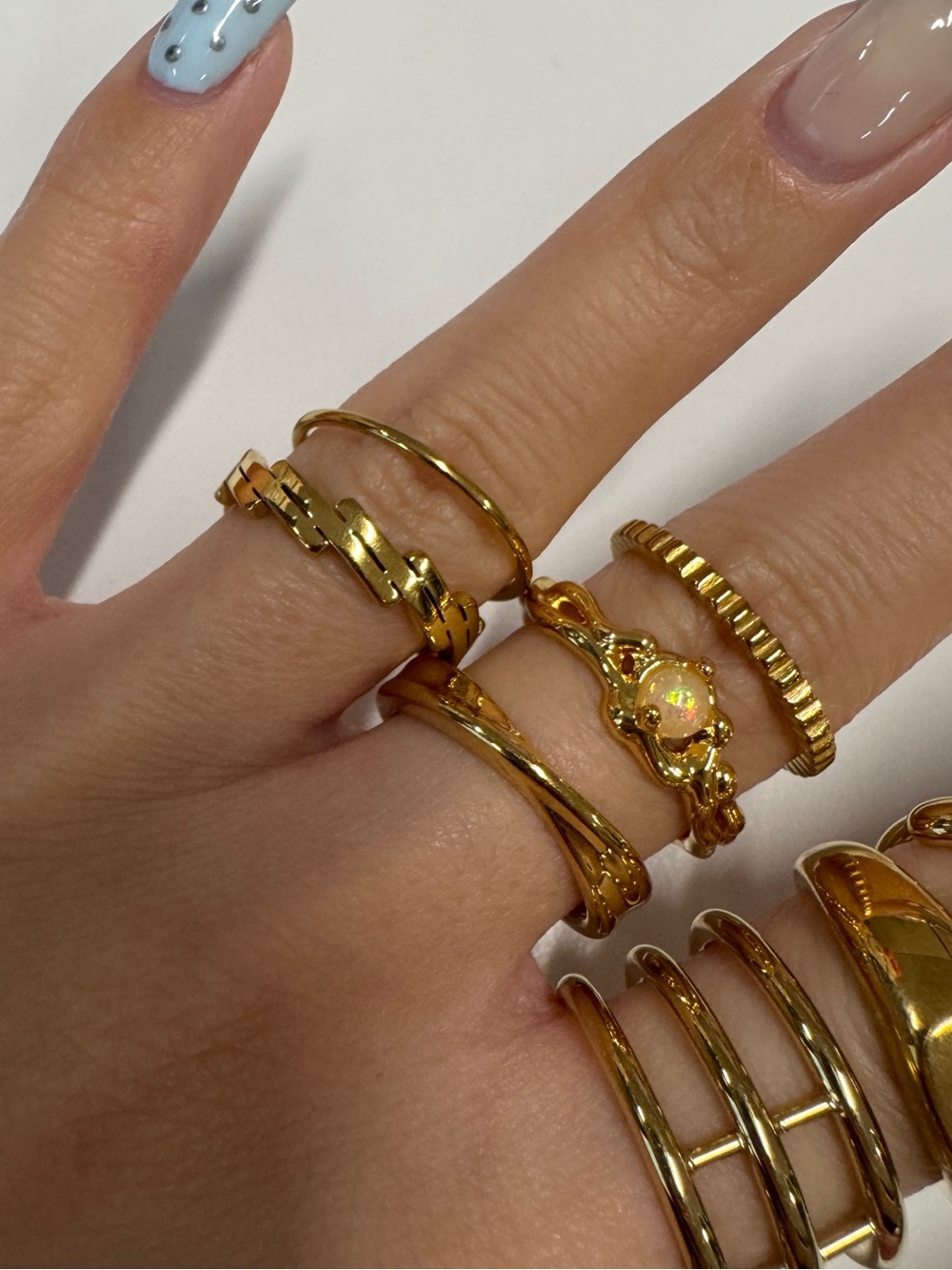 Gold Rings Bundle-Size 6 - Picture 2 of 5